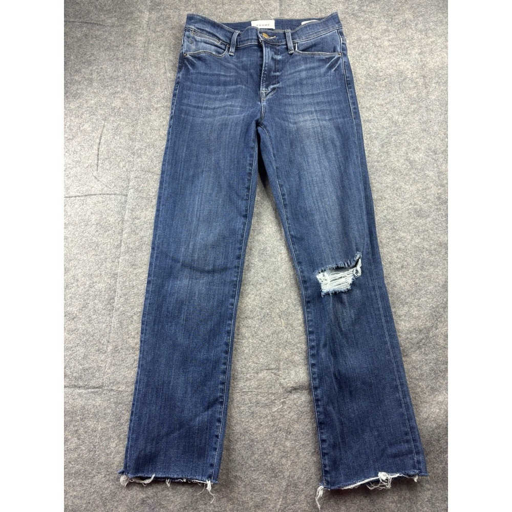 FRAME‎ Women's Denim Jeans Size 27 Le High Straight Leg Casual Pants (27x27)